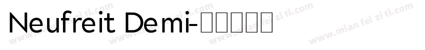 Neufreit Demi字体转换